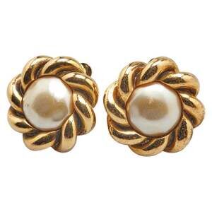 Chanel Clip-On Earrings Pearl #209270C43B